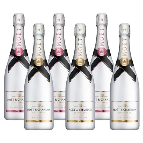 Mixed Case of Moet Ice White and Moet Ice White Rose (6x75cl)